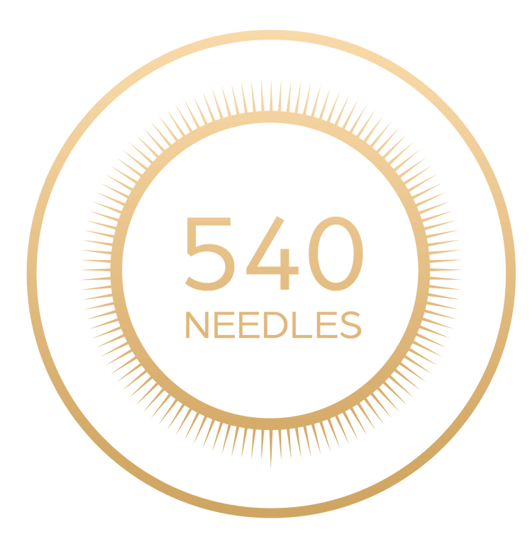 540 needle microneedling facial for better coverage. Precision skincare products. Best hair care products for men.