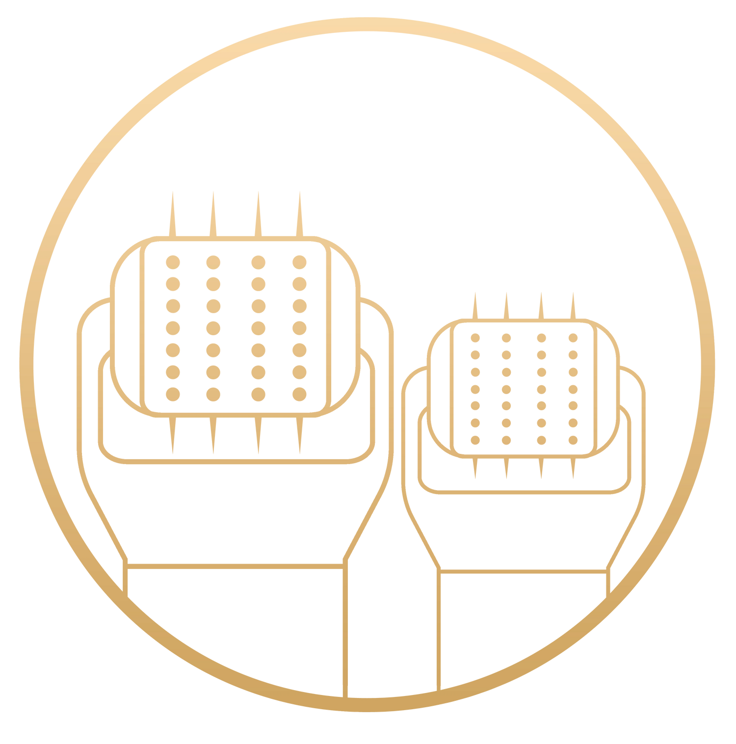 derma roller for face with 0.5mm or 1.5mm needles lenght. Facial hair growing products with different needle lenght sizes
