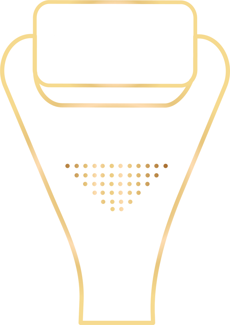 Icon highlighting the real titanium needles of the DermTech Derma Roller, ensuring durability and effective microneedling. Discover the high-quality, skin-friendly features of DermTechRoller.
