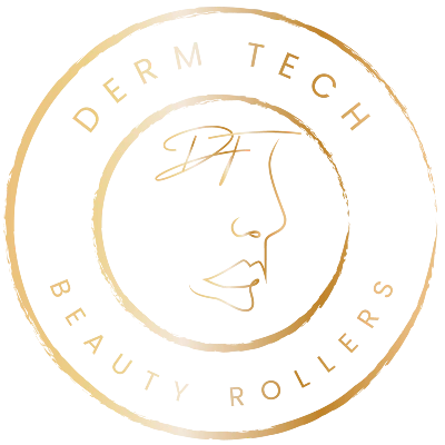 Official logo of DermTech Derma Rollers, representing high-quality microneedling tools for skincare and hair growth. Explore the trusted brand for effective dermarolling solutions.
